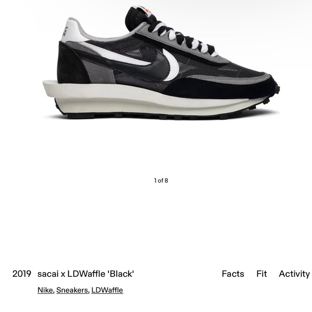 2019 sacai × LDWaffle 'Black'